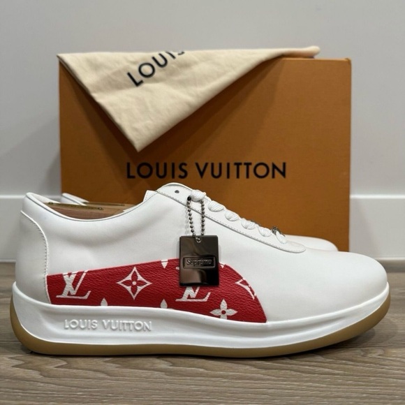 Louis Vuitton X Supreme White & Red
Monogram Sneaker LVsz 9 US 10 - Picture 1 of 12
